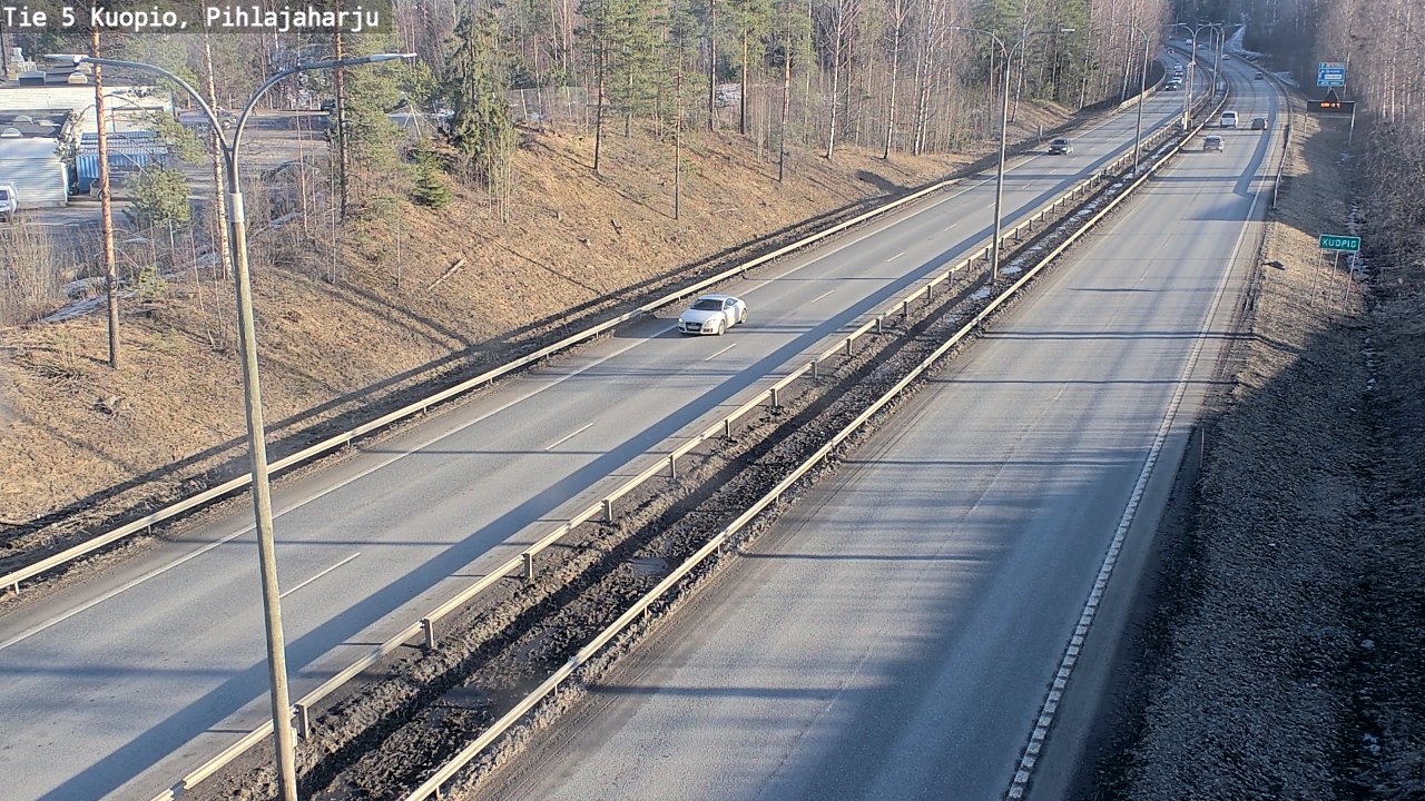 Kelikamerat Kuva Tie 5 Kuopio, Pihlajaharju, Kuopio, Pohjois-Savo