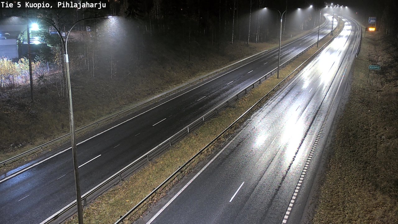 Weather Camera Image Road 5 Kuopio, Pihlajaharju, Kuopio, Pohjois-Savo