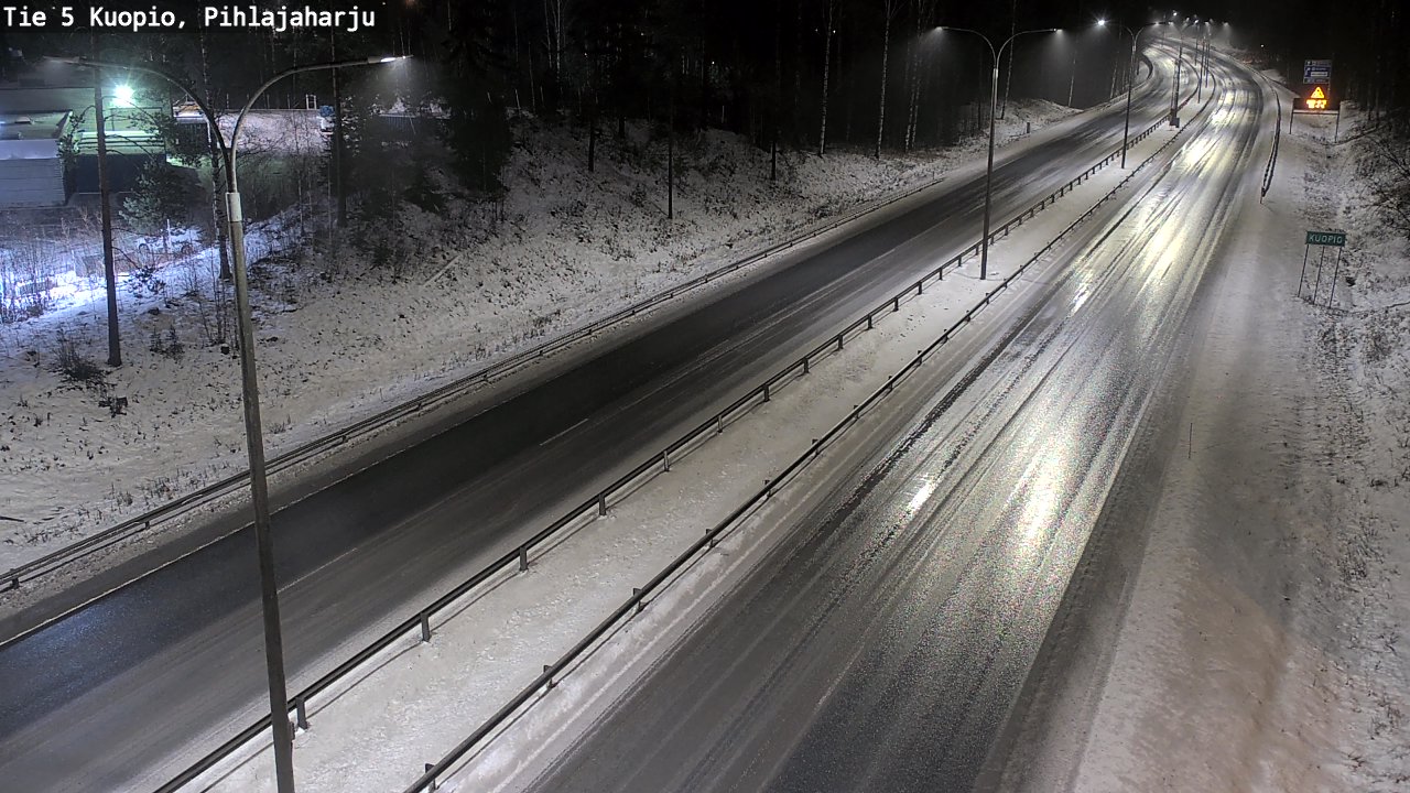 Weather Camera Image Road 5 Kuopio, Pihlajaharju, Kuopio, Pohjois-Savo