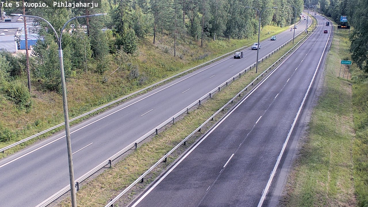 Kelikamerat Kuva Tie 5 Kuopio, Pihlajaharju, Kuopio, Pohjois-Savo