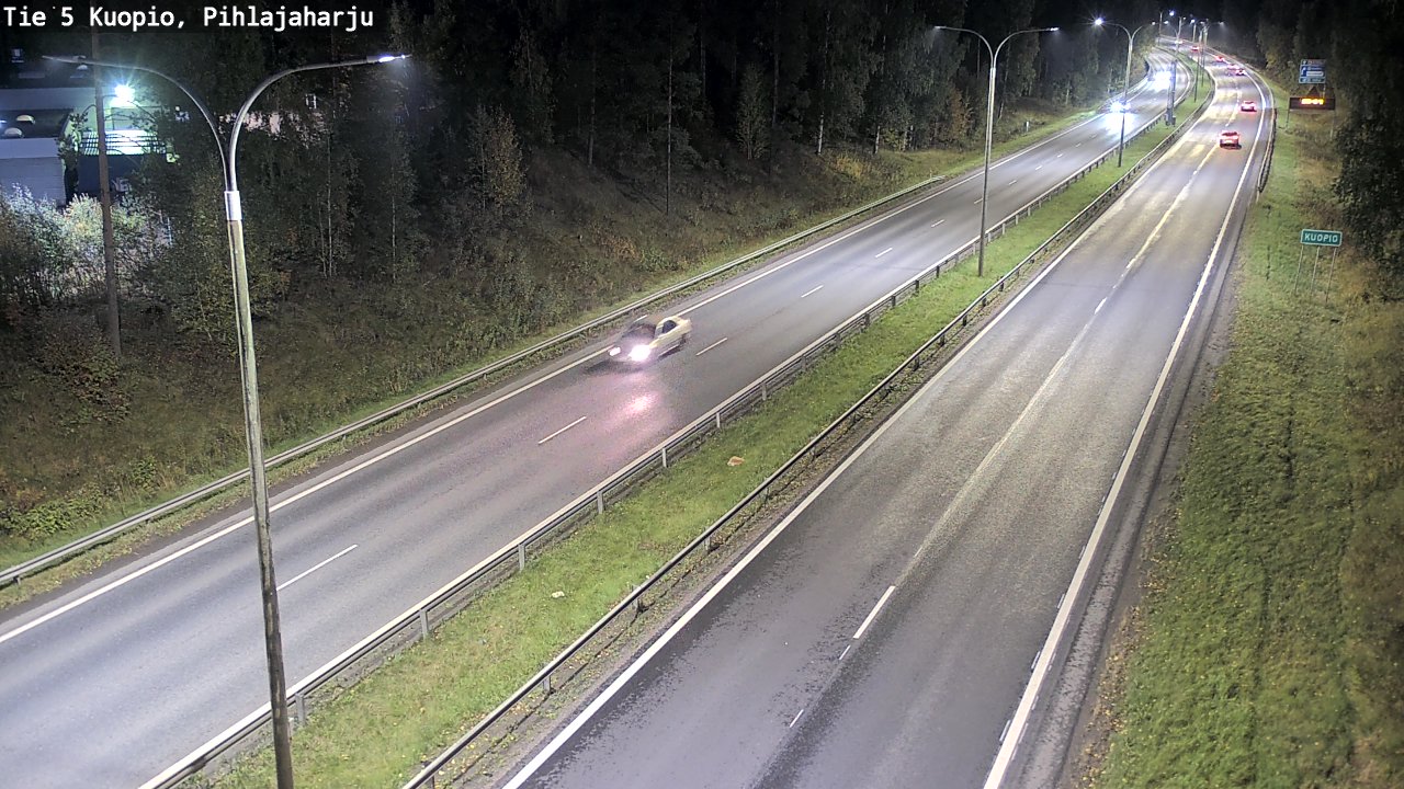 Weather Camera Image Road 5 Kuopio, Pihlajaharju, Kuopio, Pohjois-Savo