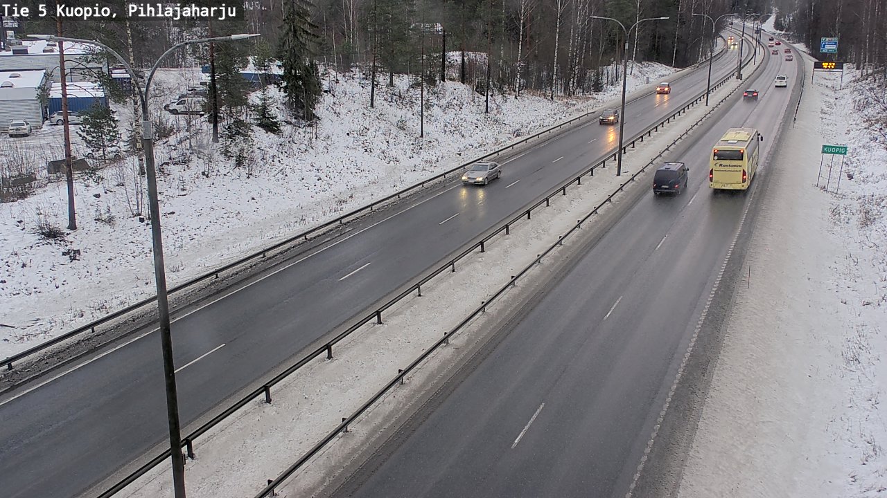 Weather Camera Image Road 5 Kuopio, Pihlajaharju, Kuopio, Pohjois-Savo
