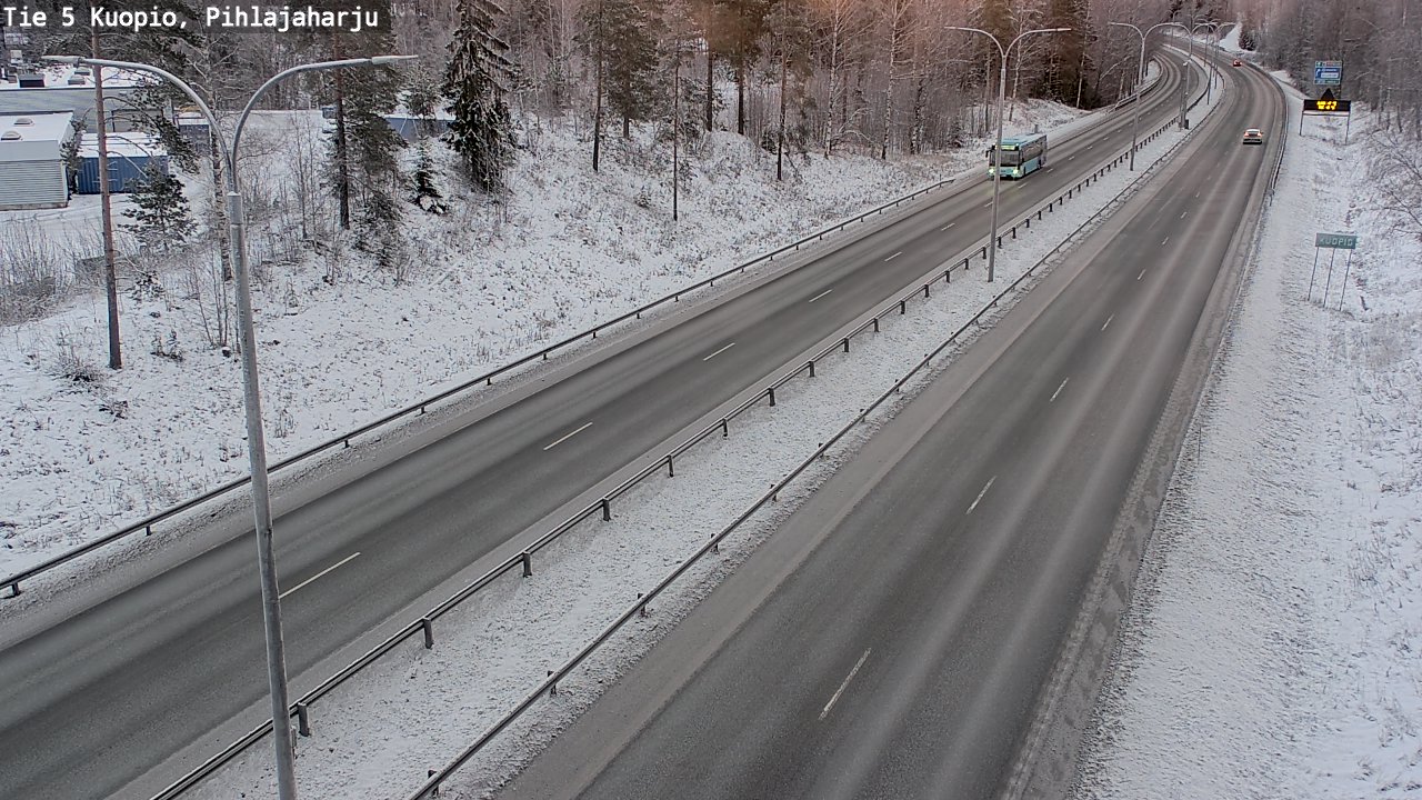 Kelikamerat Kuva Tie 5 Kuopio, Pihlajaharju, Kuopio, Pohjois-Savo