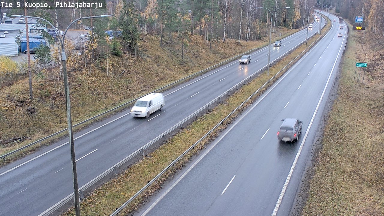 Weather Camera Image Väg 5 Kuopio, Pihlajaharju, Kuopio, Pohjois-Savo