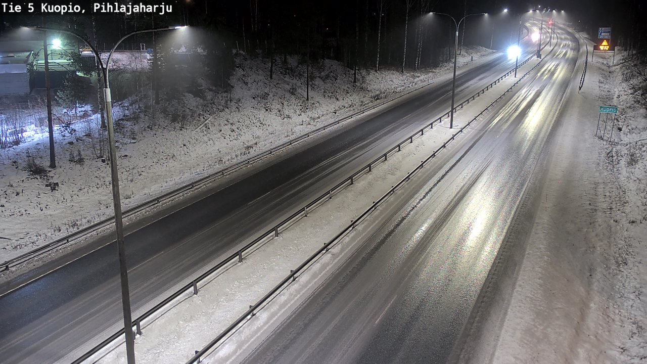 Weather Camera Image Road 5 Kuopio, Pihlajaharju, Kuopio, Pohjois-Savo