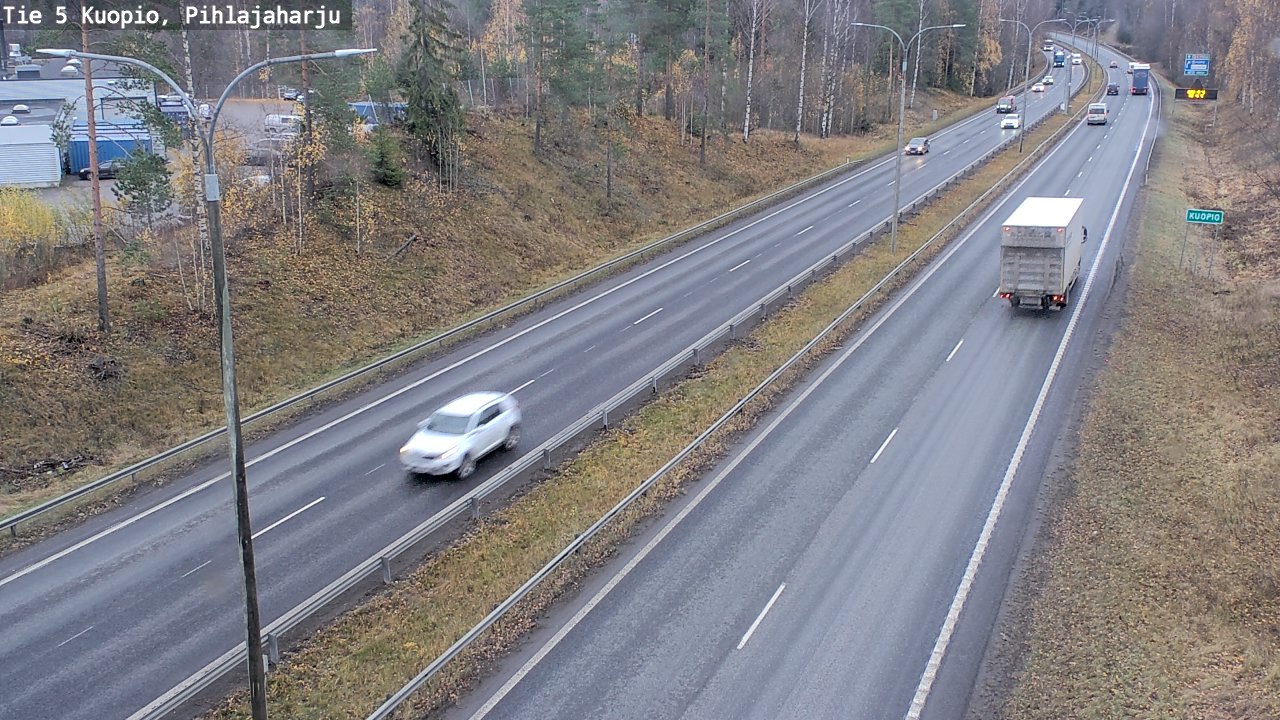 Weather Camera Image Väg 5 Kuopio, Pihlajaharju, Kuopio, Pohjois-Savo