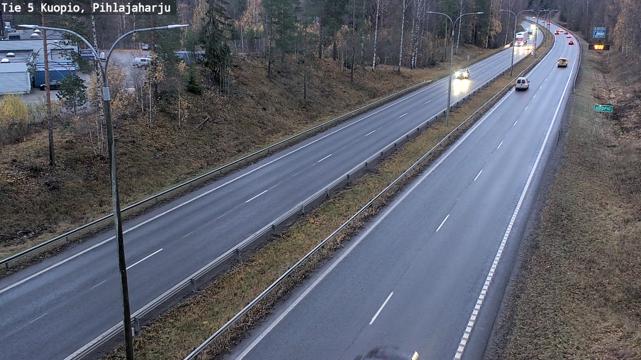 Weather Camera Image Väg 5 Kuopio, Pihlajaharju, Kuopio, Pohjois-Savo