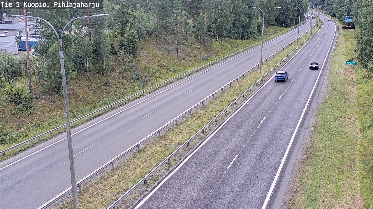 Weather Camera Image Väg 5 Kuopio, Pihlajaharju, Kuopio, Pohjois-Savo