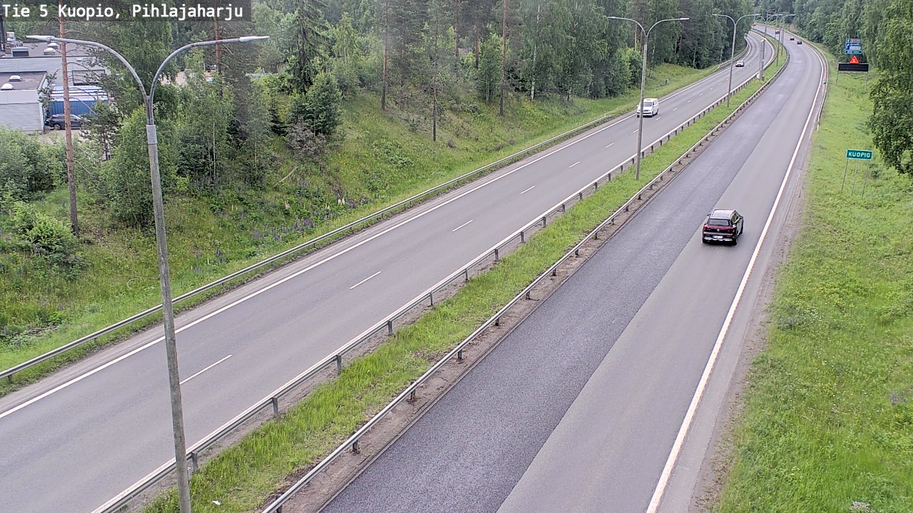 Kelikamerat Kuva Tie 5 Kuopio, Pihlajaharju, Kuopio, Pohjois-Savo