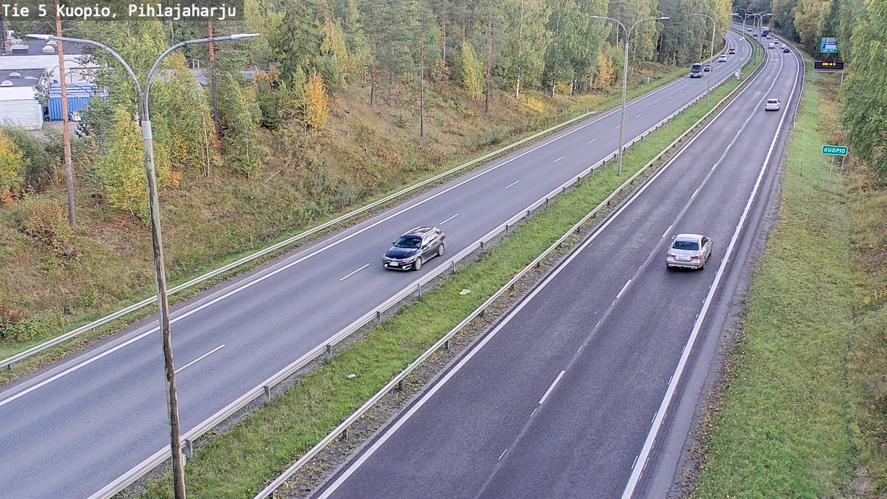 Kelikamerat Kuva Tie 5 Kuopio, Pihlajaharju, Kuopio, Pohjois-Savo