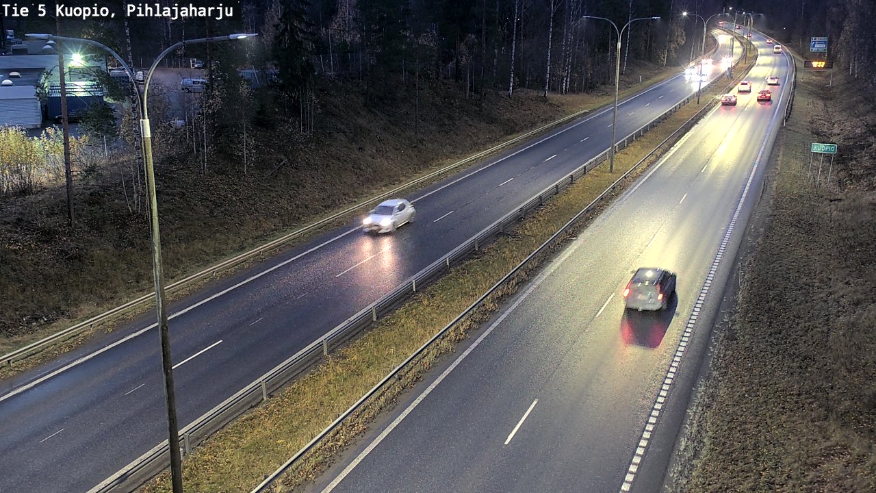 Weather Camera Image Väg 5 Kuopio, Pihlajaharju, Kuopio, Pohjois-Savo