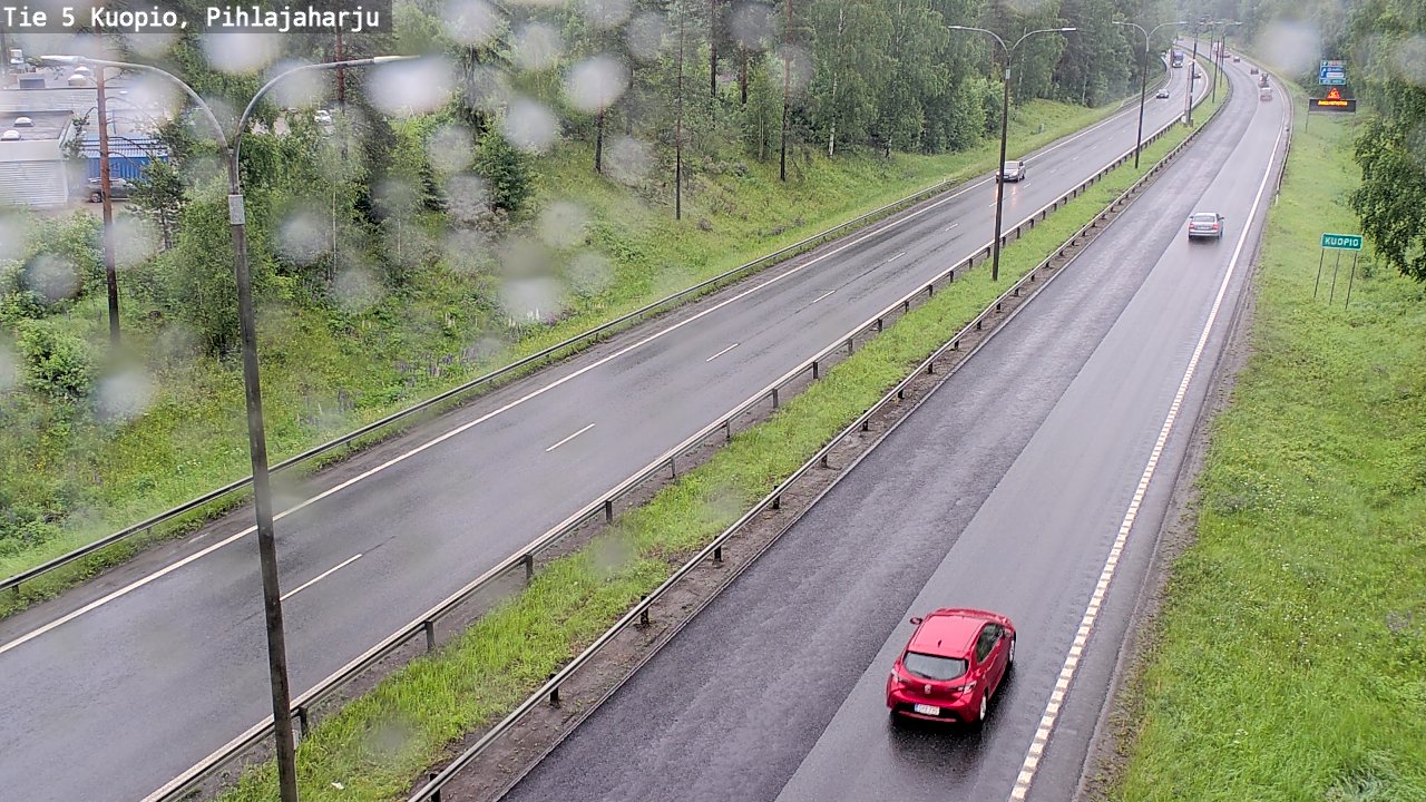 Weather Camera Image Väg 5 Kuopio, Pihlajaharju, Kuopio, Pohjois-Savo