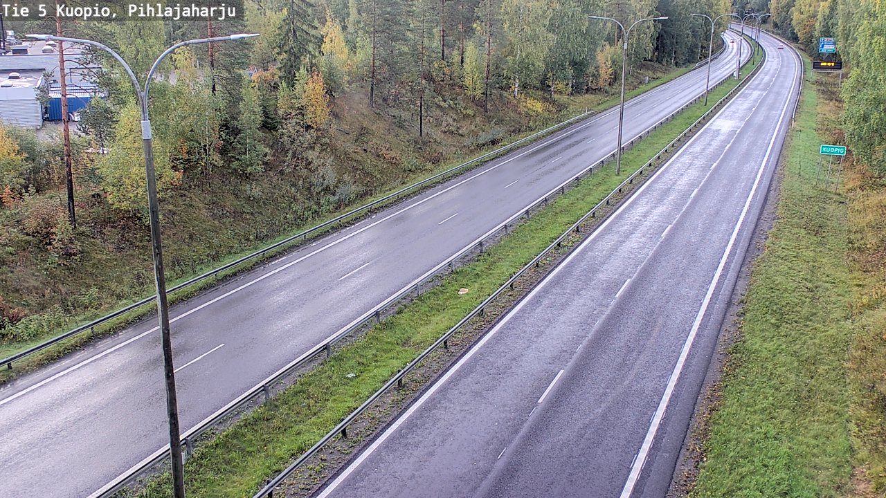 Weather Camera Image Road 5 Kuopio, Pihlajaharju, Kuopio, Pohjois-Savo