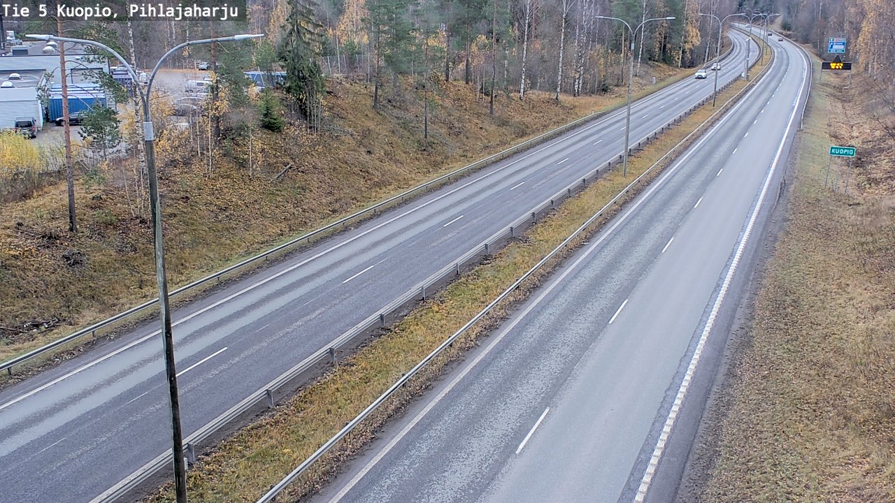 Weather Camera Image Väg 5 Kuopio, Pihlajaharju, Kuopio, Pohjois-Savo