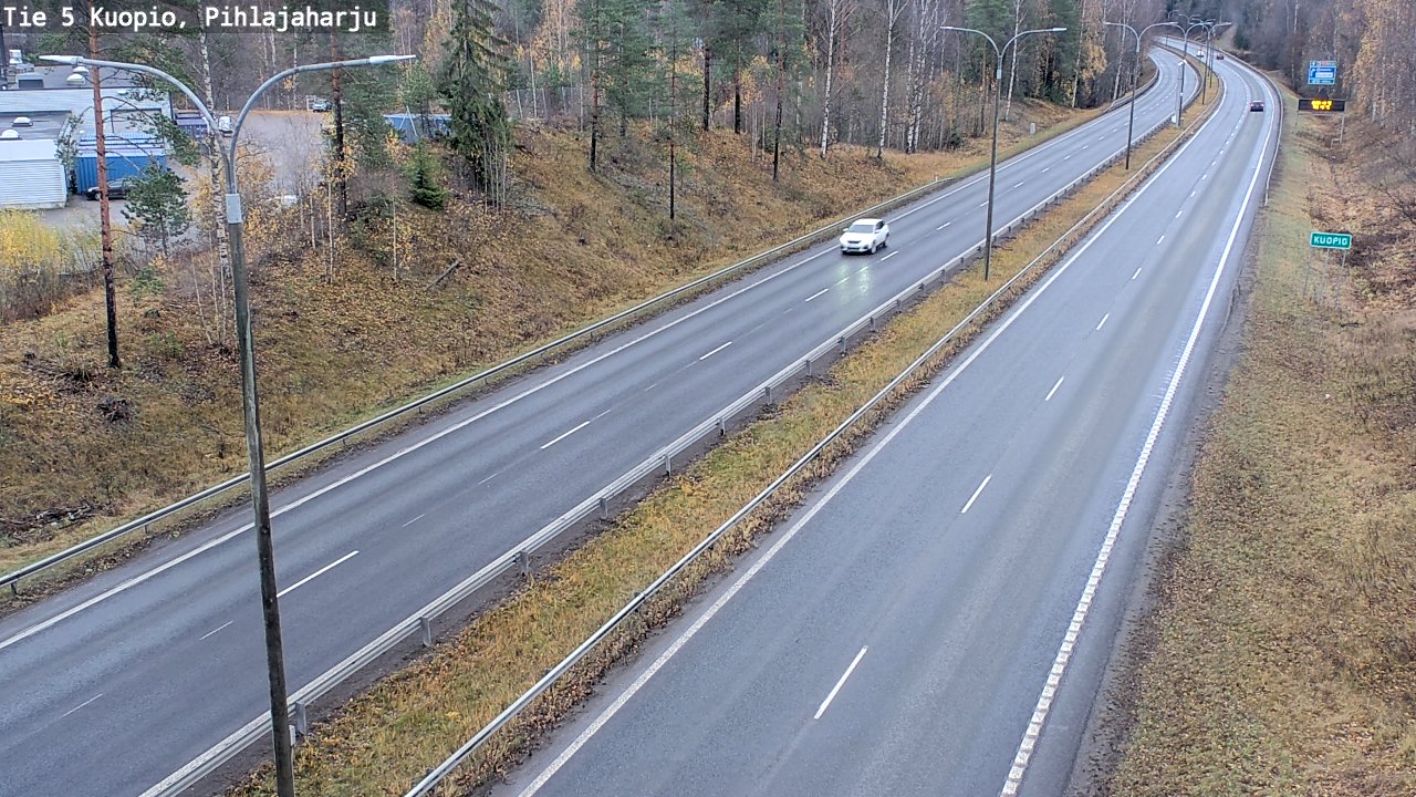 Weather Camera Image Väg 5 Kuopio, Pihlajaharju, Kuopio, Pohjois-Savo