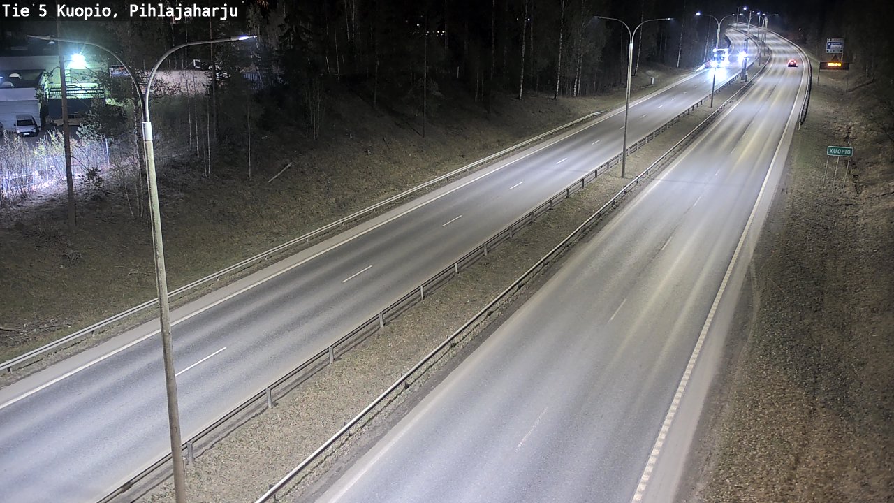Weather Camera Image Road 5 Kuopio, Pihlajaharju, Kuopio, Pohjois-Savo