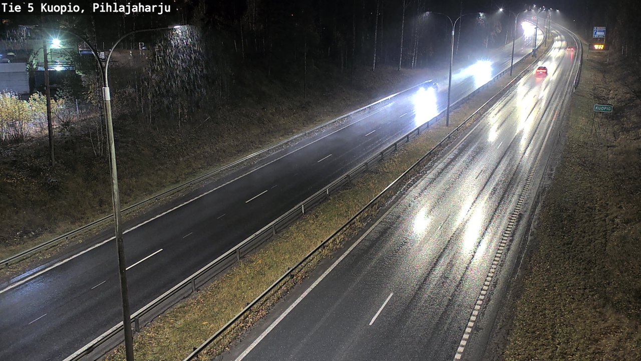 Weather Camera Image Väg 5 Kuopio, Pihlajaharju, Kuopio, Pohjois-Savo