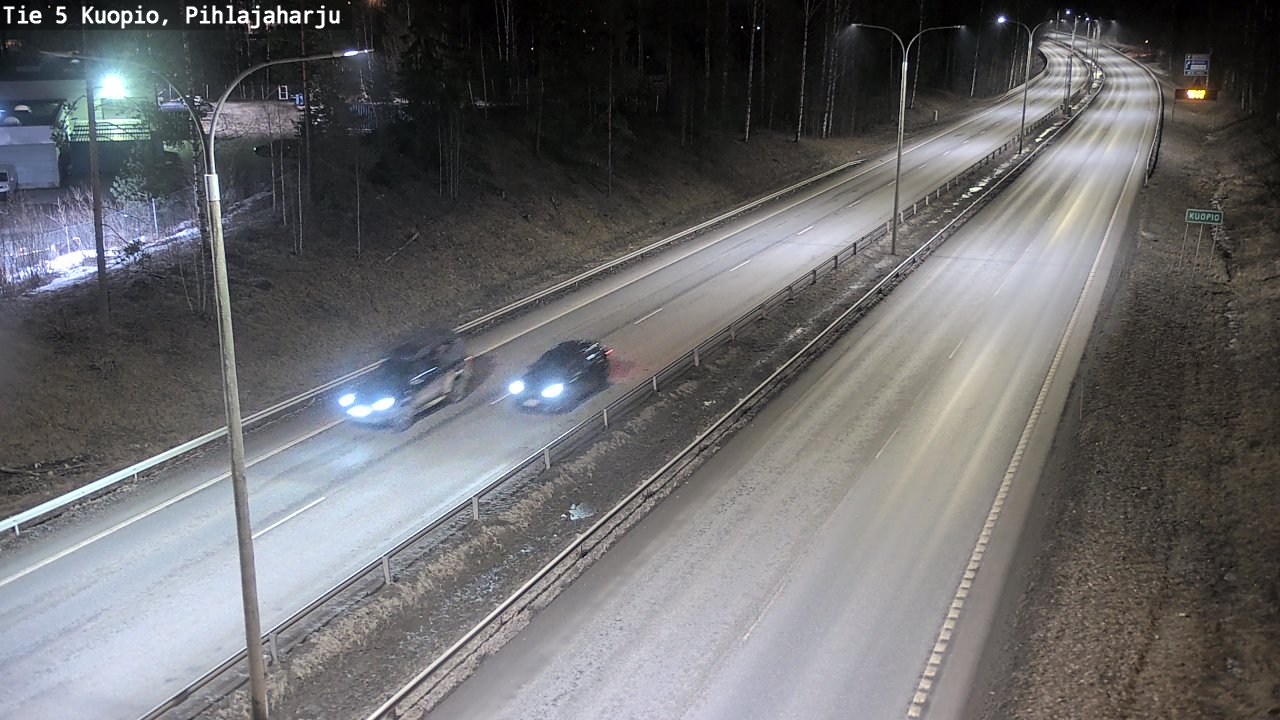 Kelikamerat Kuva Tie 5 Kuopio, Pihlajaharju, Kuopio, Pohjois-Savo