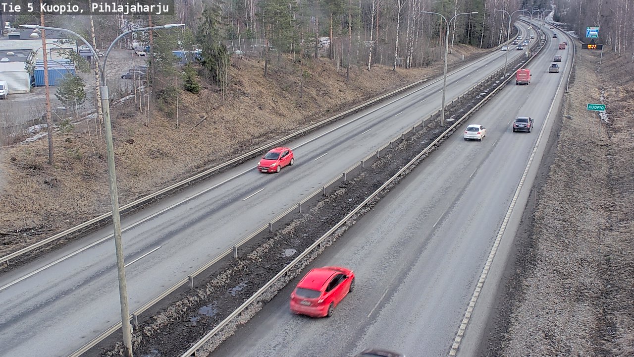 Weather Camera Image Väg 5 Kuopio, Pihlajaharju, Kuopio, Pohjois-Savo