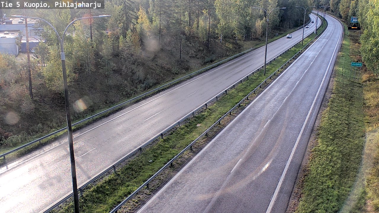 Weather Camera Image Road 5 Kuopio, Pihlajaharju, Kuopio, Pohjois-Savo