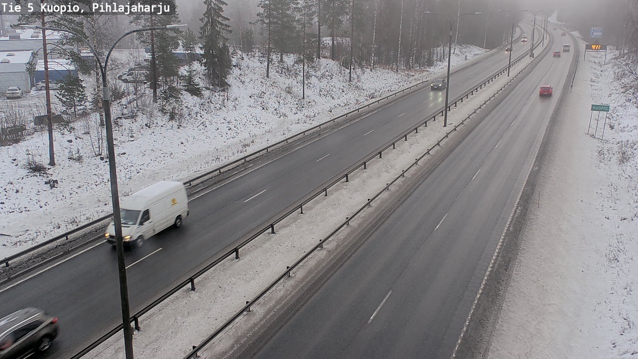 Weather Camera Image Road 5 Kuopio, Pihlajaharju, Kuopio, Pohjois-Savo