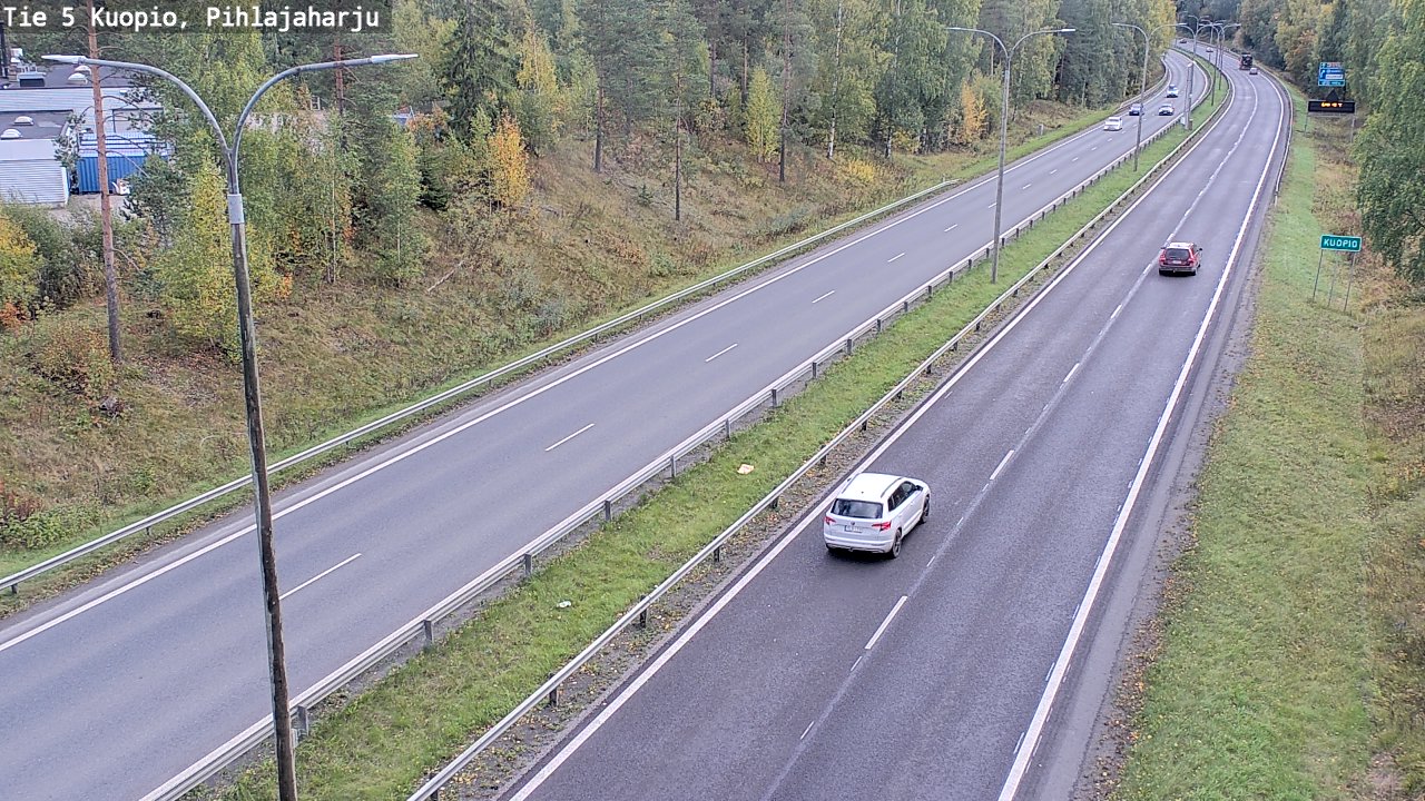 Weather Camera Image Väg 5 Kuopio, Pihlajaharju, Kuopio, Pohjois-Savo