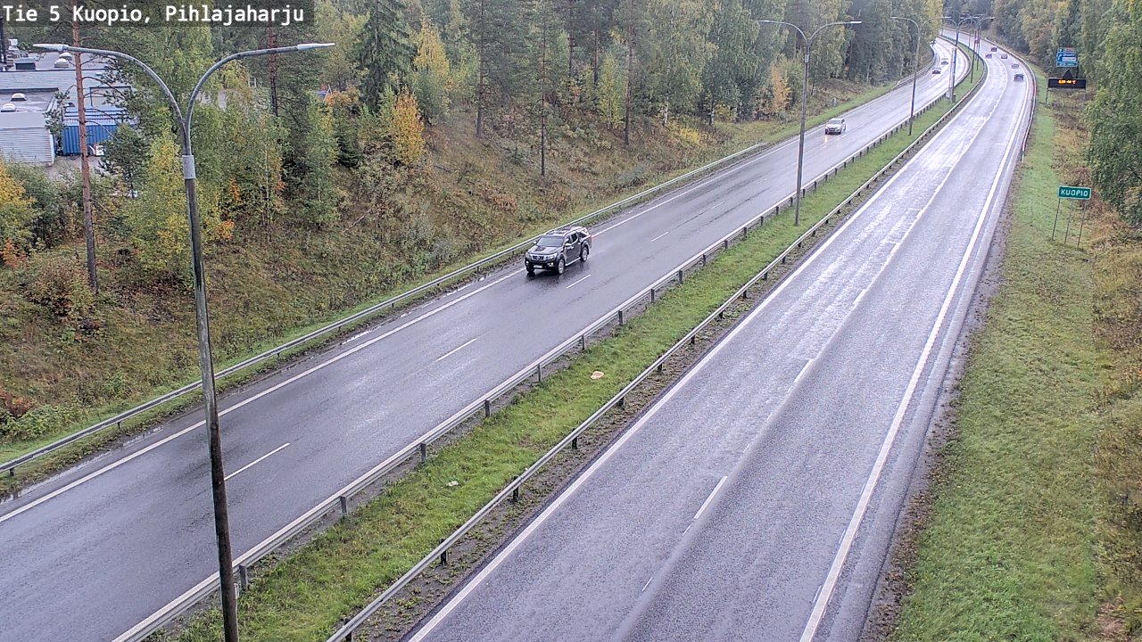 Weather Camera Image Road 5 Kuopio, Pihlajaharju, Kuopio, Pohjois-Savo