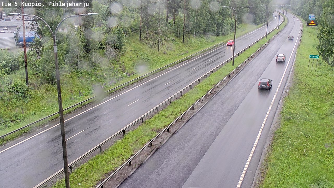 Weather Camera Image Väg 5 Kuopio, Pihlajaharju, Kuopio, Pohjois-Savo