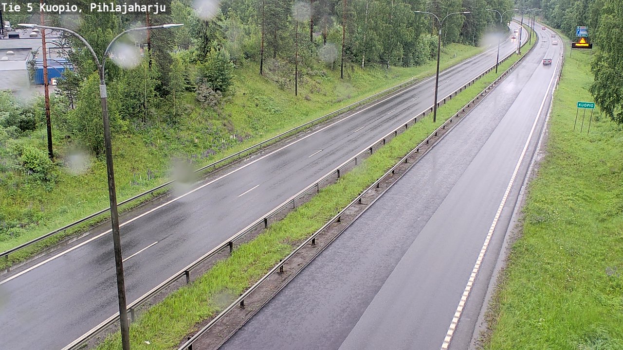 Kelikamerat Kuva Tie 5 Kuopio, Pihlajaharju, Kuopio, Pohjois-Savo
