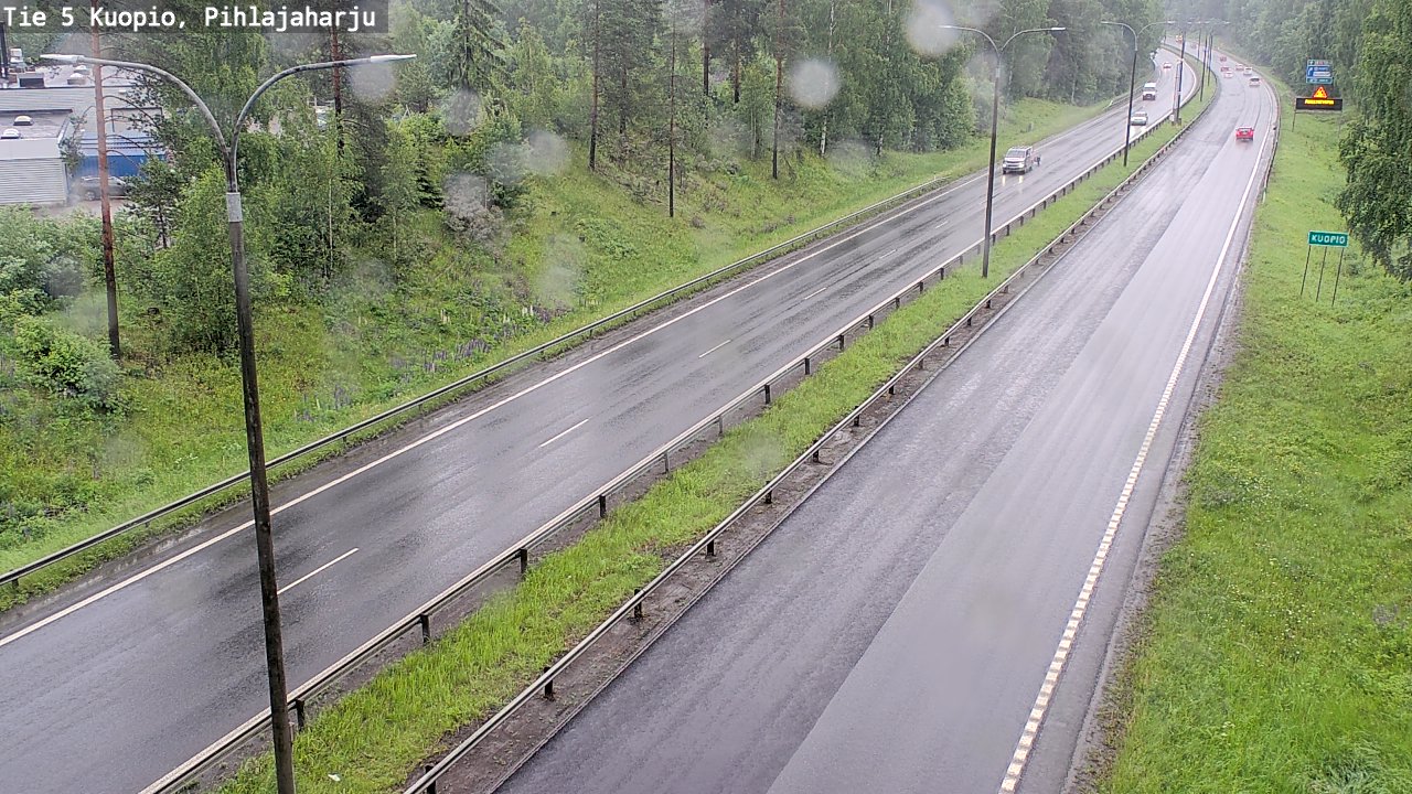 Weather Camera Image Väg 5 Kuopio, Pihlajaharju, Kuopio, Pohjois-Savo
