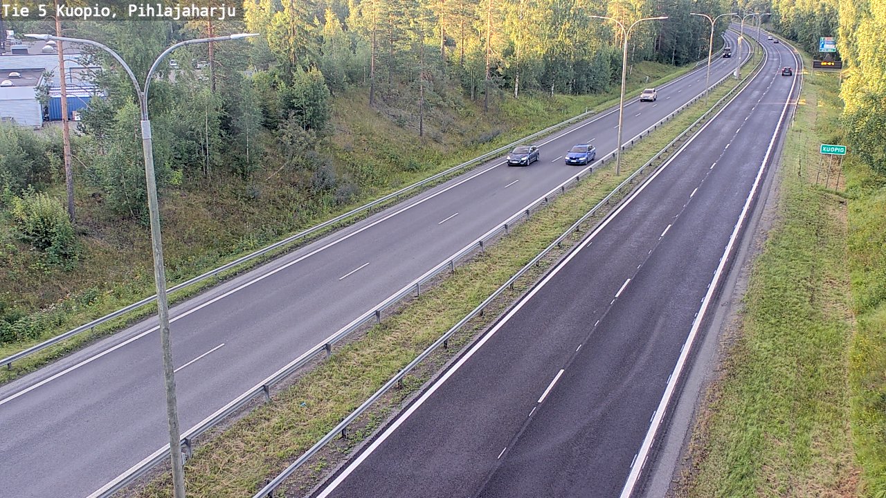 Weather Camera Image Väg 5 Kuopio, Pihlajaharju, Kuopio, Pohjois-Savo