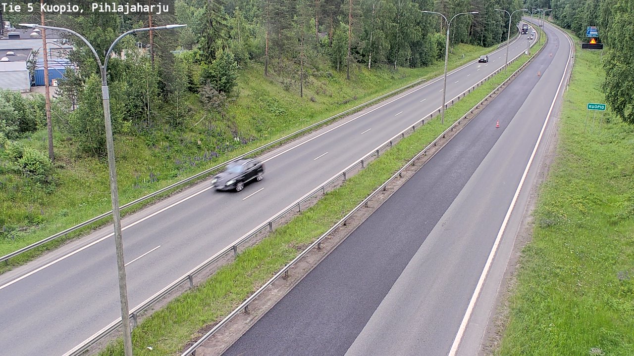 Kelikamerat Kuva Tie 5 Kuopio, Pihlajaharju, Kuopio, Pohjois-Savo
