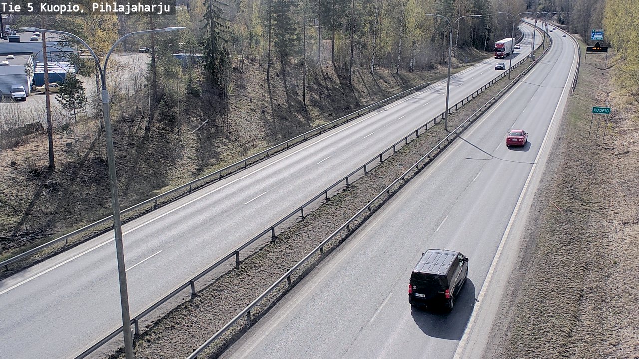 Weather Camera Image Road 5 Kuopio, Pihlajaharju, Kuopio, Pohjois-Savo