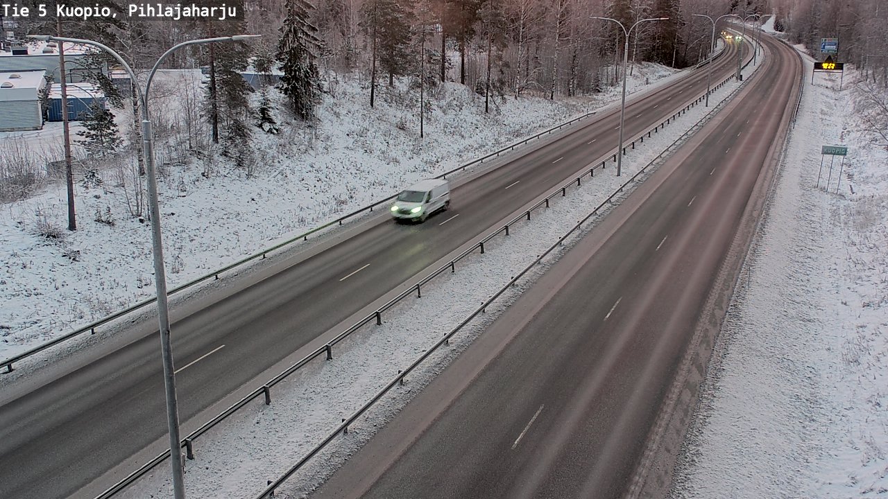 Kelikamerat Kuva Tie 5 Kuopio, Pihlajaharju, Kuopio, Pohjois-Savo