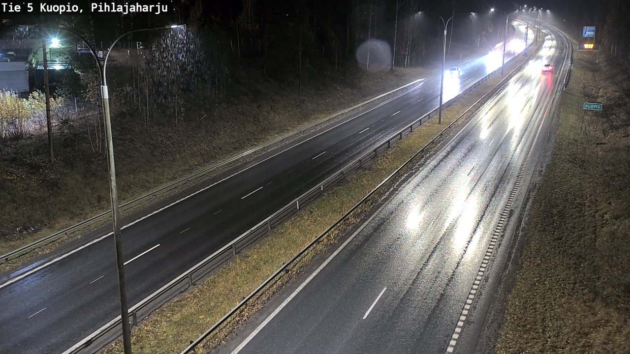 Weather Camera Image Väg 5 Kuopio, Pihlajaharju, Kuopio, Pohjois-Savo