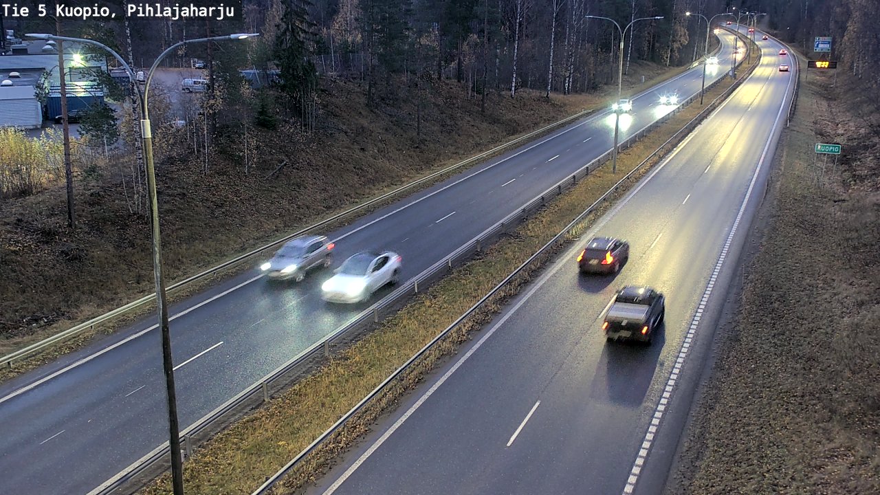 Weather Camera Image Väg 5 Kuopio, Pihlajaharju, Kuopio, Pohjois-Savo