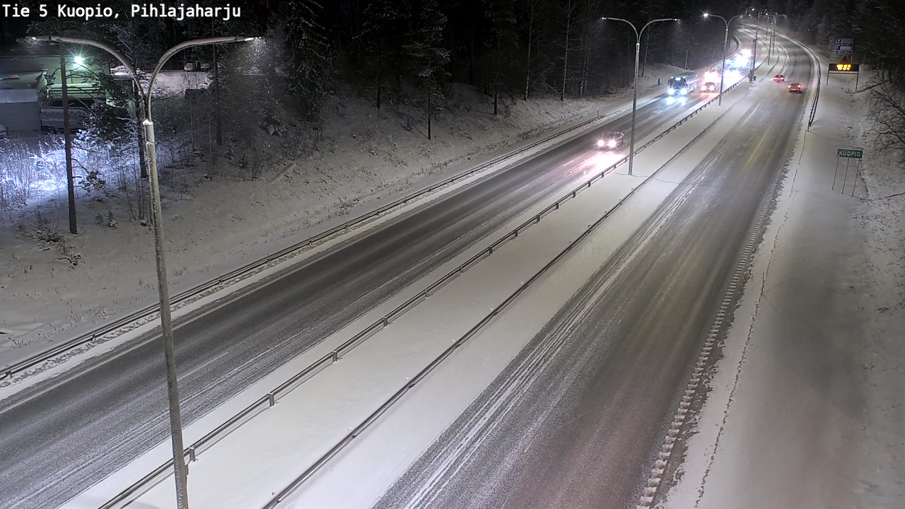 Kelikamerat Kuva Tie 5 Kuopio, Pihlajaharju, Kuopio, Pohjois-Savo