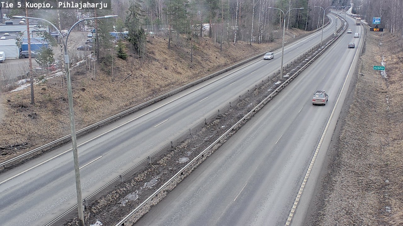 Kelikamerat Kuva Tie 5 Kuopio, Pihlajaharju, Kuopio, Pohjois-Savo