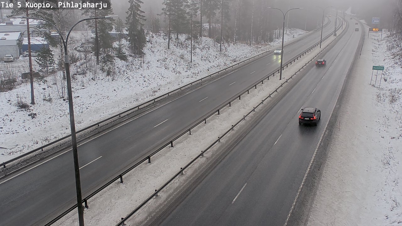 Weather Camera Image Road 5 Kuopio, Pihlajaharju, Kuopio, Pohjois-Savo