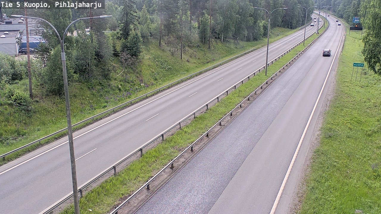 Kelikamerat Kuva Tie 5 Kuopio, Pihlajaharju, Kuopio, Pohjois-Savo