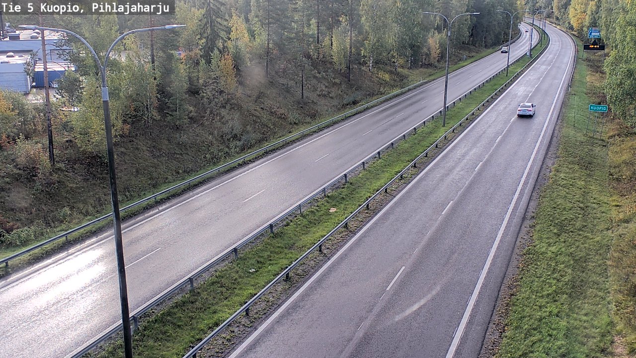 Kelikamerat Kuva Tie 5 Kuopio, Pihlajaharju, Kuopio, Pohjois-Savo
