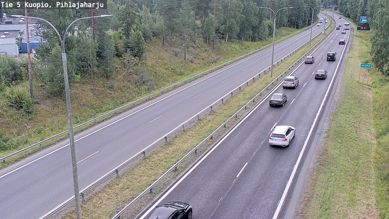 Weather Camera Image Väg 5 Kuopio, Pihlajaharju, Kuopio, Pohjois-Savo
