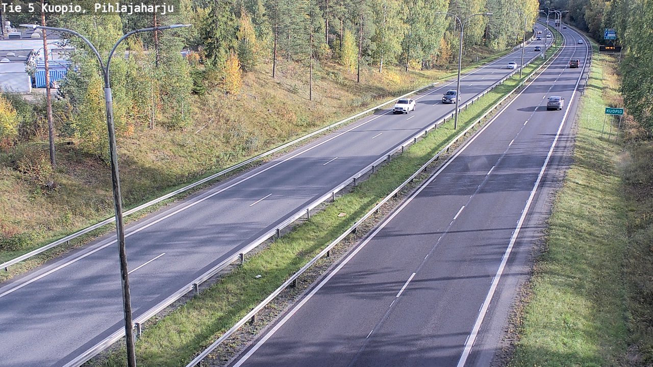 Kelikamerat Kuva Tie 5 Kuopio, Pihlajaharju, Kuopio, Pohjois-Savo