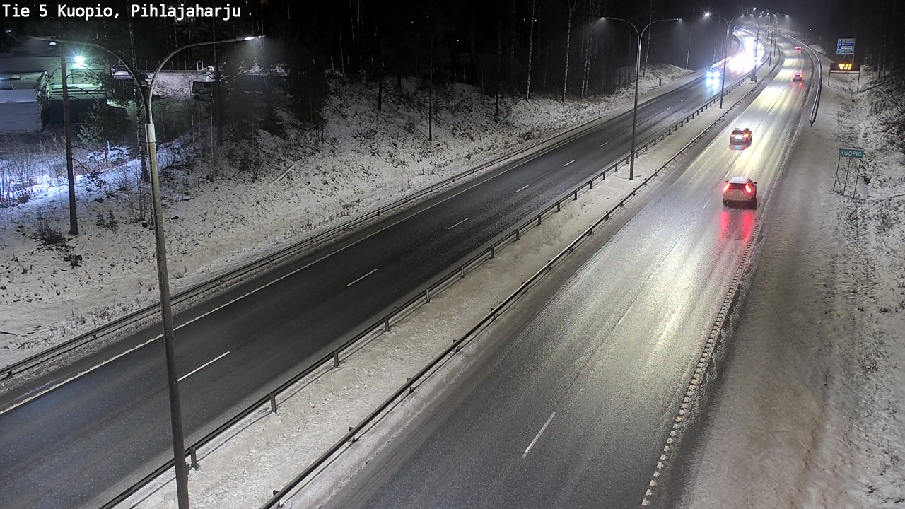 Weather Camera Image Road 5 Kuopio, Pihlajaharju, Kuopio, Pohjois-Savo