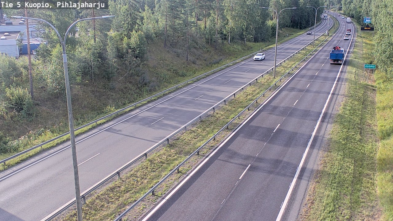 Weather Camera Image Väg 5 Kuopio, Pihlajaharju, Kuopio, Pohjois-Savo