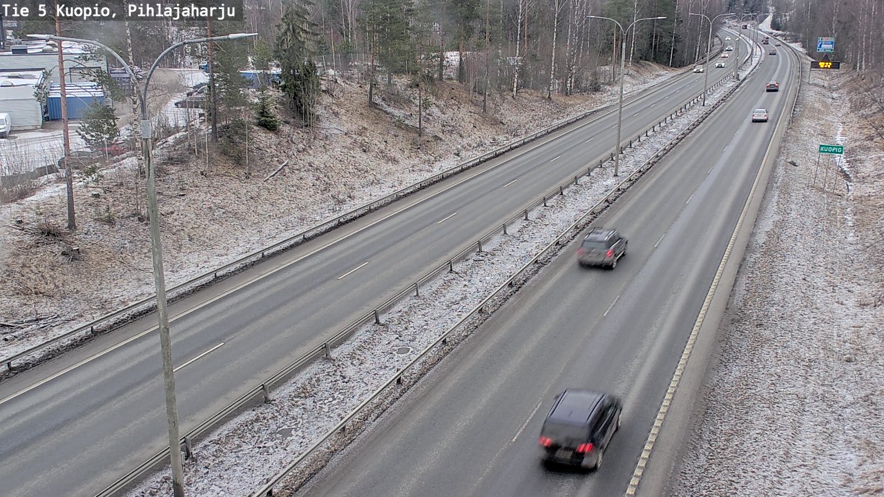 Kelikamerat Kuva Tie 5 Kuopio, Pihlajaharju, Kuopio, Pohjois-Savo