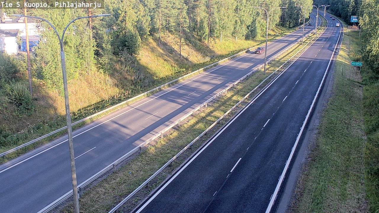 Kelikamerat Kuva Tie 5 Kuopio, Pihlajaharju, Kuopio, Pohjois-Savo