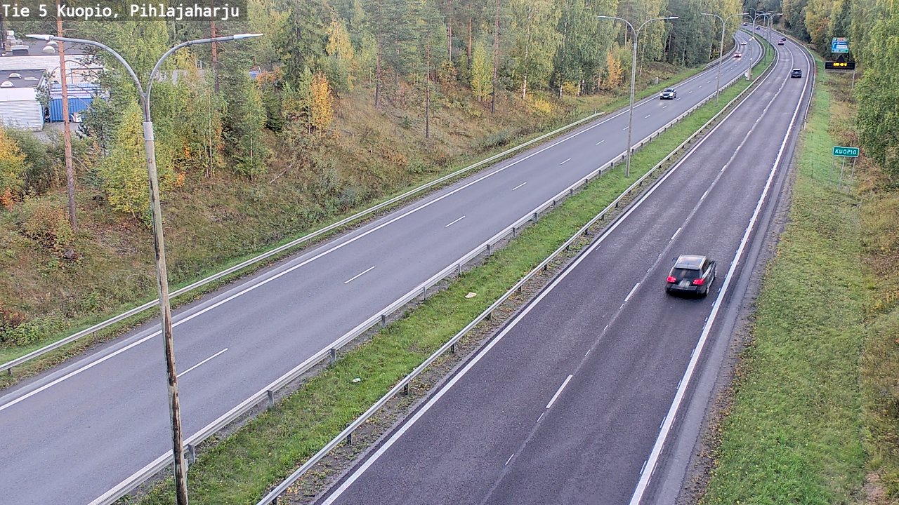 Weather Camera Image Väg 5 Kuopio, Pihlajaharju, Kuopio, Pohjois-Savo