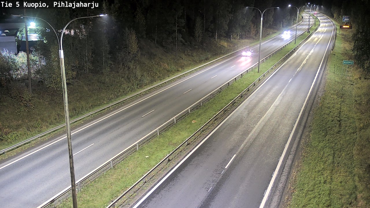 Weather Camera Image Road 5 Kuopio, Pihlajaharju, Kuopio, Pohjois-Savo