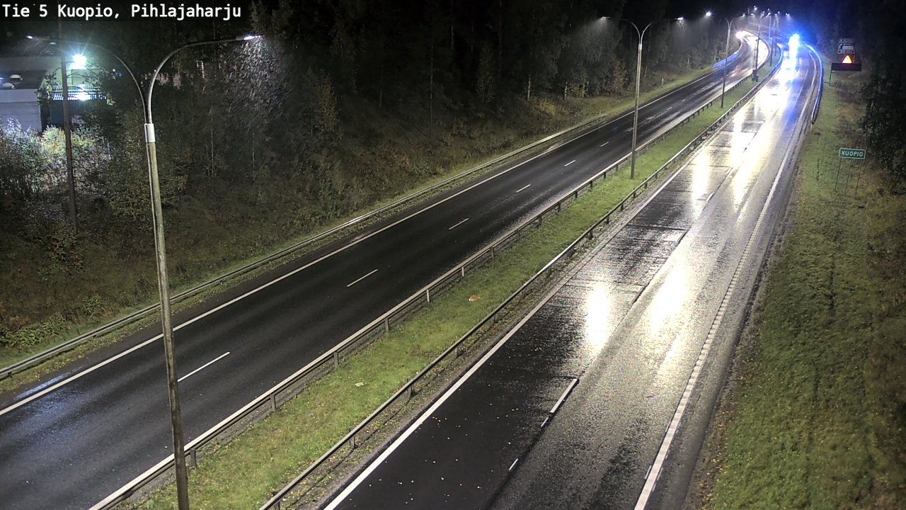 Weather Camera Image Road 5 Kuopio, Pihlajaharju, Kuopio, Pohjois-Savo